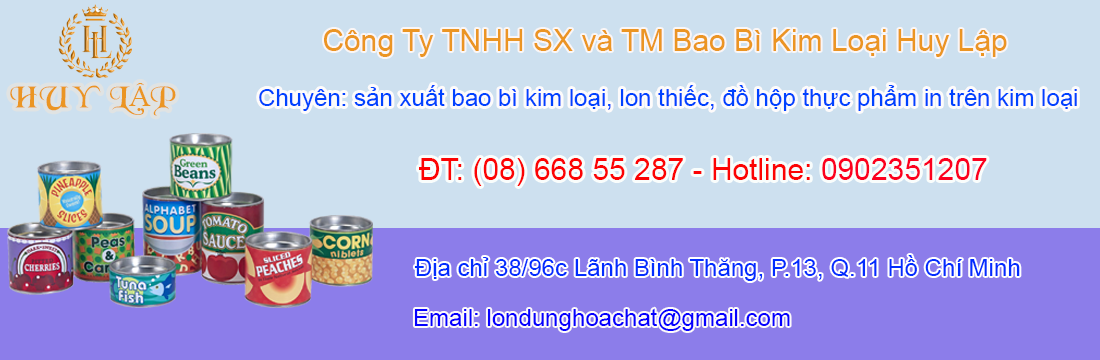 Bao bì hộp thiếc nghành sơn